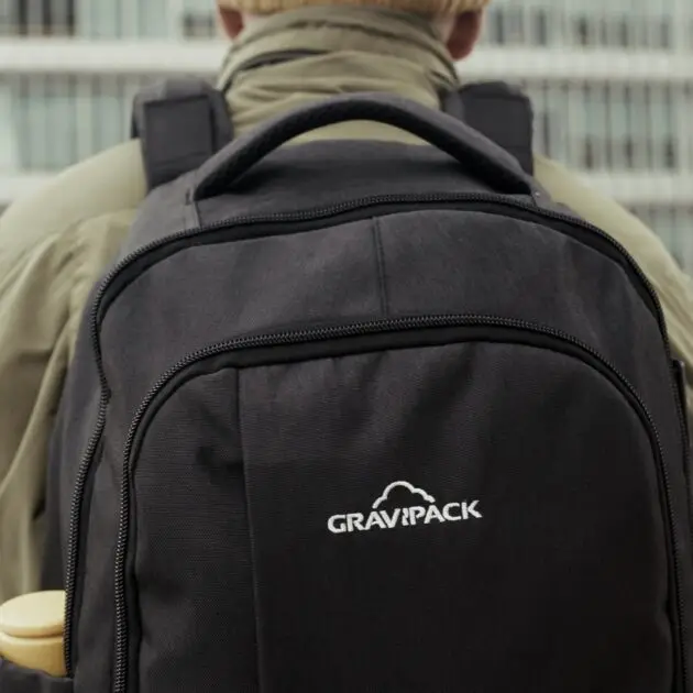 Les bretelles Gravipack, uniques au monde, ont été testées en laboratoire médical.