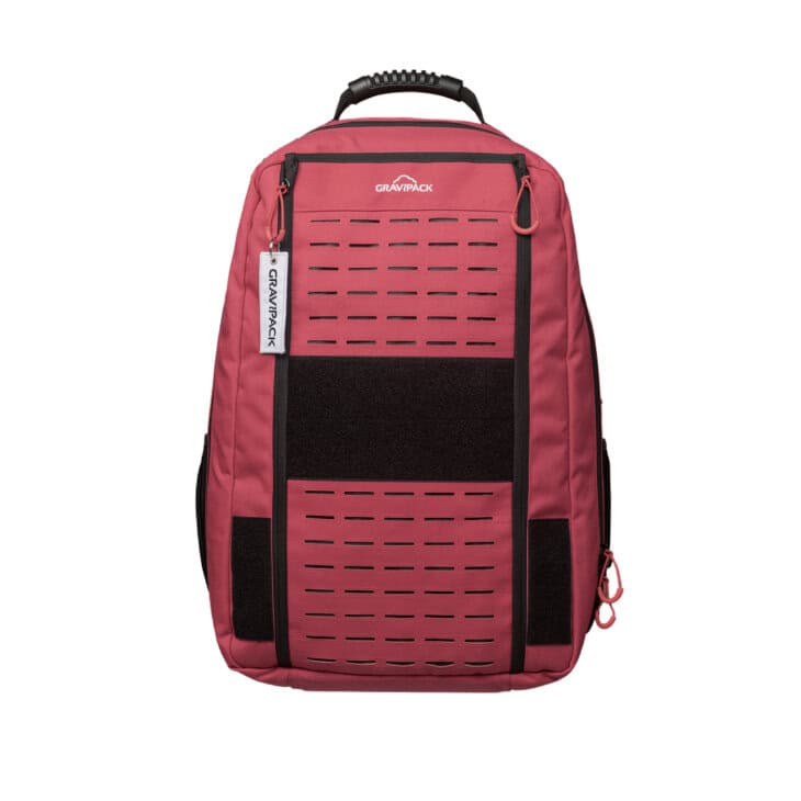 démonstration de portage ergonomique de matériel, rangements intérieurs, solution de portage GRAVIPACK
