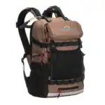 Sac à dos exosquelette GRAVIPACK vu de dos avec panneau rembourré et bretelles de portage