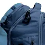 Sac à dos exosquelette GRAVIPACK posé avec compartiments et système de portage visibles