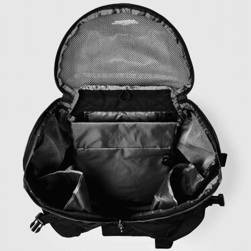 Sac à dos prévention TMS GRAVIPACK porté de face avec les bretelles ergonomiques visibles