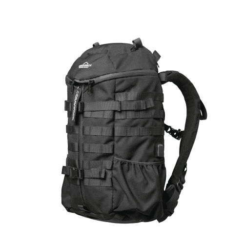 Sac à dos étudiant confortable GRAVIPACK porté de face avec les bretelles ergonomiques visibles