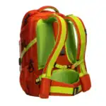 Sac à dos cervicales sensibles GRAVIPACK vu de dos avec panneau rembourré et bretelles de portage