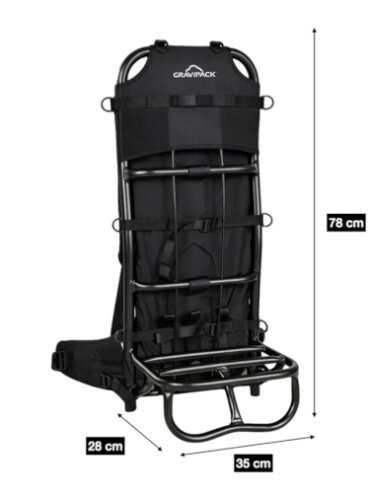 Claie de portage exosquelette ergonomique | Gravipack
