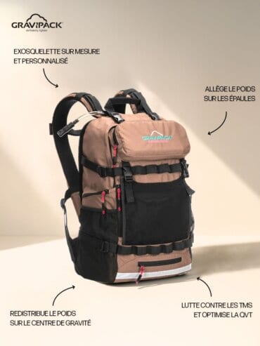 Sac à dos confort du dos : épaules zen | GRAVIPACK