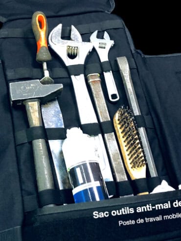 L’exosquelette Gravipack répartit mieux la charge et apporte sa touche de magie technologique.