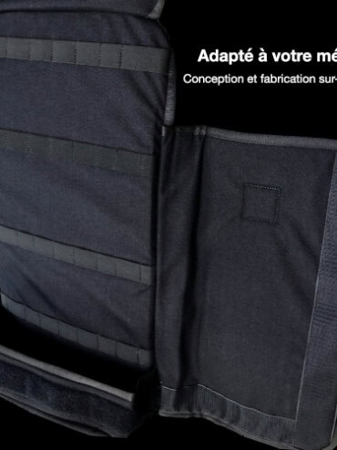 Sac porte-outils ergonomique destiné aux professionnels transportant régulièrement leur matériel sur le dos.
