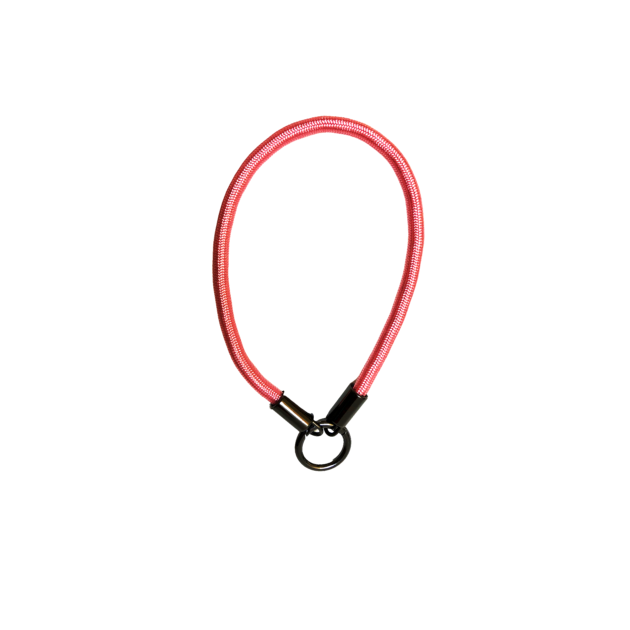 Dragonne en corde tressée rose avec anneau rose Loop Gravipack