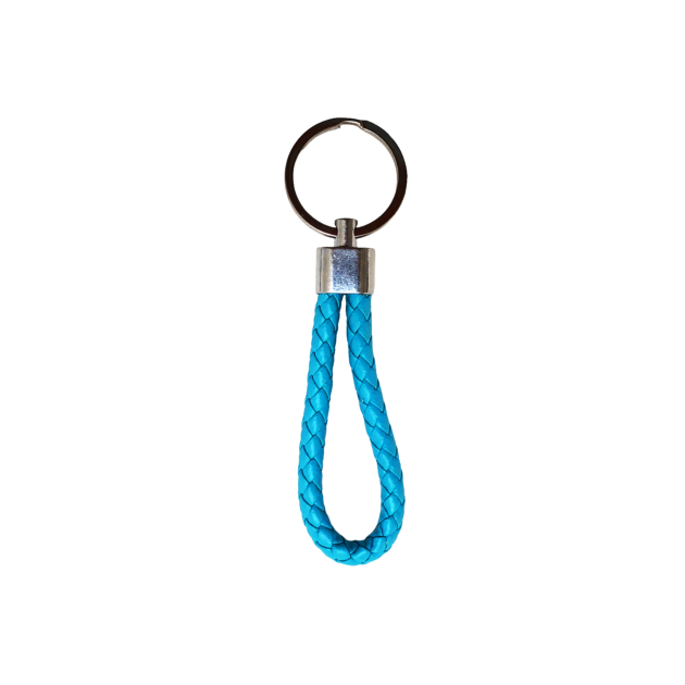 Porte-clés Gravipack turquoise à fixer sur un sac à dos ou un bagage